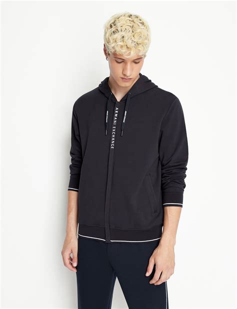 armani exchange zip up hoodie.